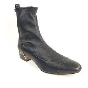 Massimo Dutti Women's Ankle Bootie  Boots Black Size EU-38 US-7.5